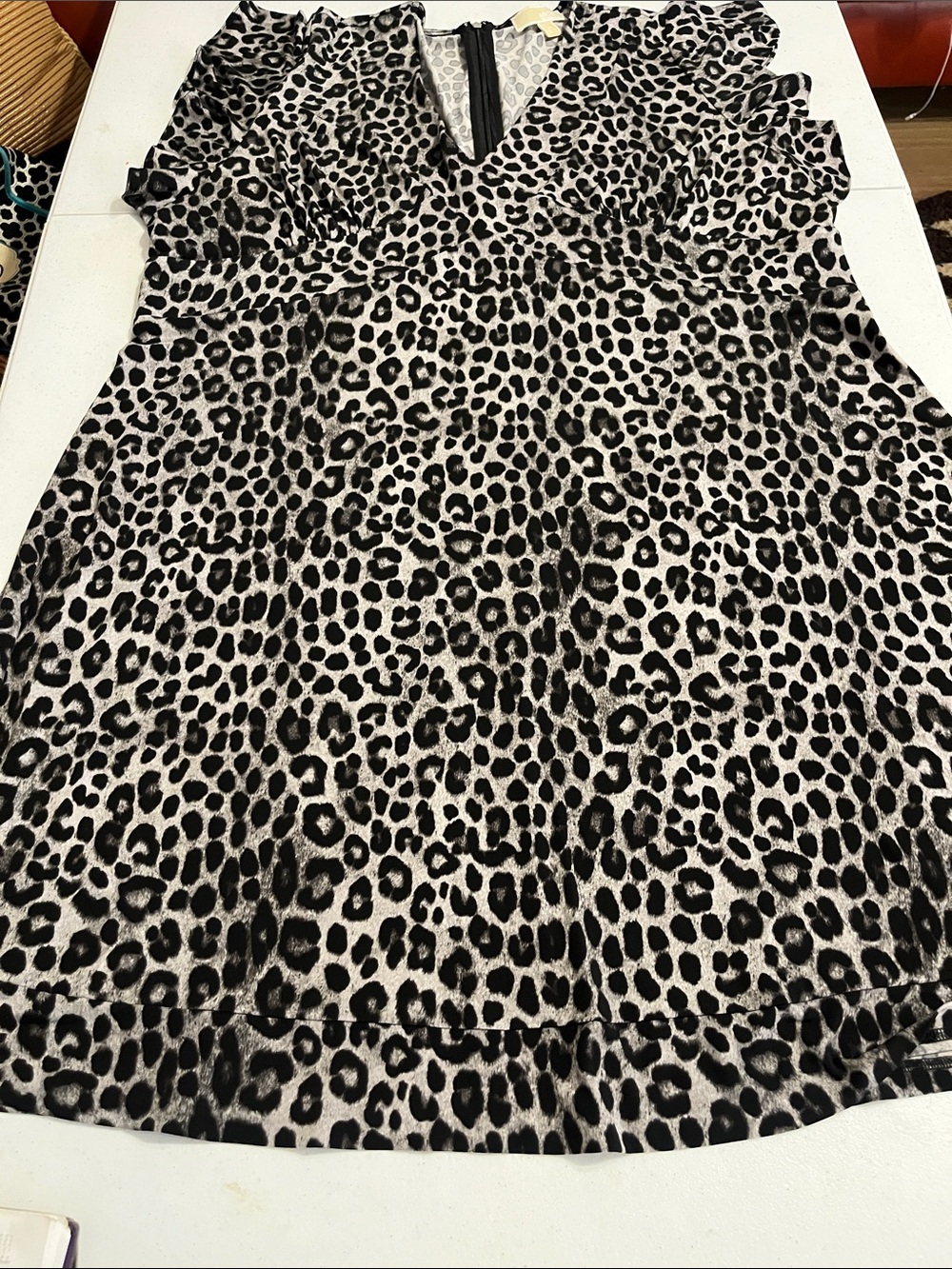 Michael Kors Leopard Print Women’s Dress in Black and Gray Size 2X